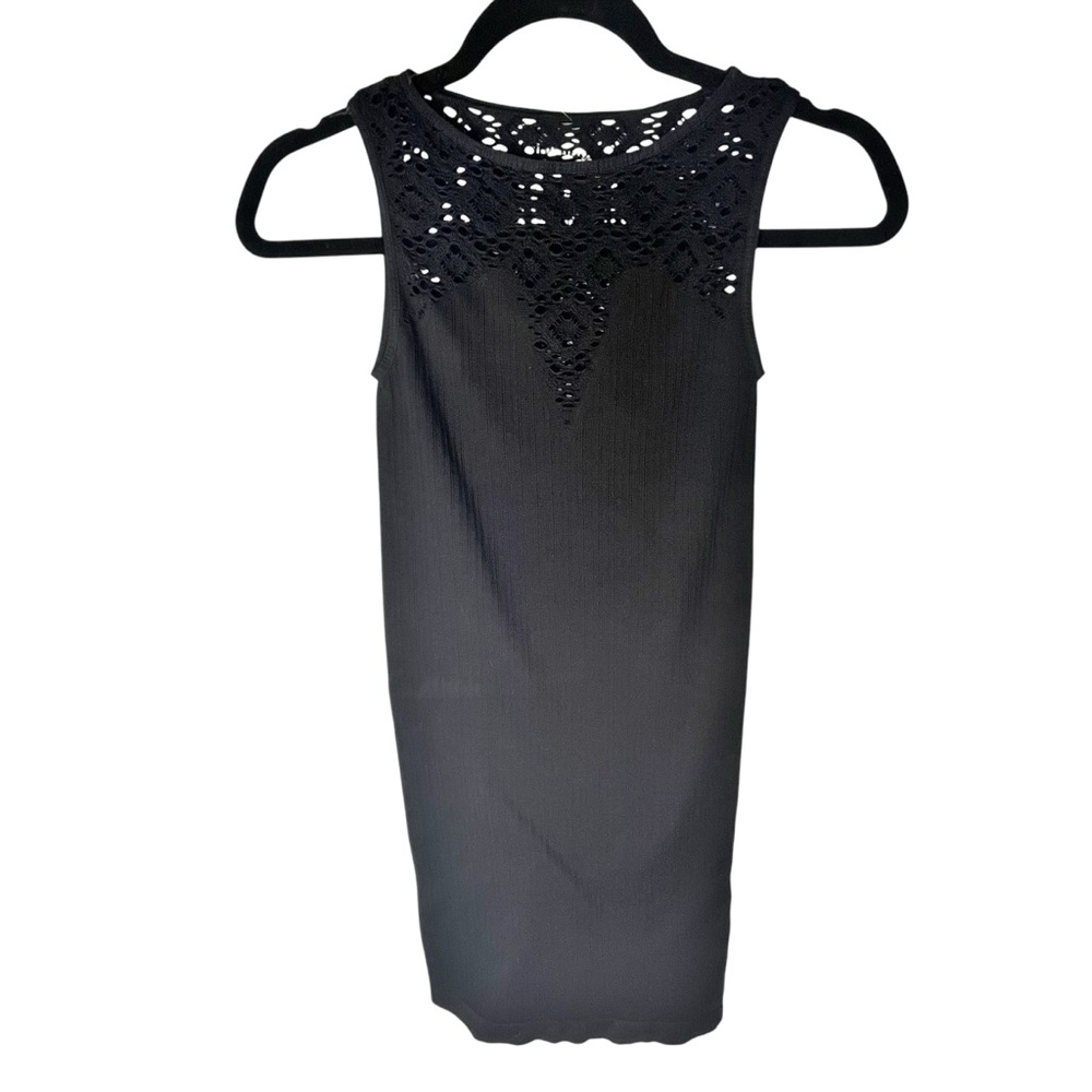 Free people crochet form fitted dress XS/S